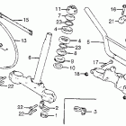 CR125M Handlebar @ stem @ top bridge