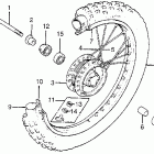 CR125M Переднее колесо