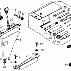 CB750F Side cover @ oil tank @ tools