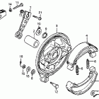 CB400A Задний тормоз
