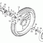 CB550K Front wheel @ disc