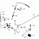 CB750K Brake pedal @ change pedal  @ kick starter arm