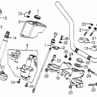 CB750A Руль и панель переднего номера
