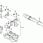 CB750F Camshaft @ camshaft holder