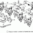CB750F Carb. (assy. linkage)