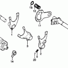 CT125 Shift drum @ spindle
