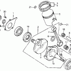 MR175 Коленвал и поршни