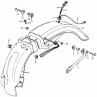 CB400F Заднее крыло