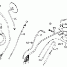 GL1000LTD Handle lever @ cable @ switch