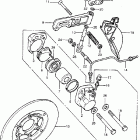 CB400F Front brake caliper @ disc