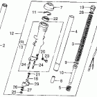CB550F Передняя вилка