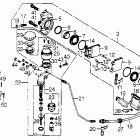 GL1000LTD Rear master cylinder @ caliper