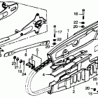 CT125 Swingarm @ chain case