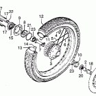 CB550F Front wheel @ disc