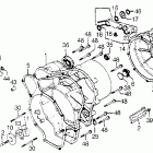 GL1000LTD Kick starter @ clutch cover  @ rear case