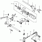 CB400F Gearshift drum @ gearshift pedal