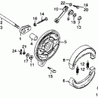 CJ360T Задний тормоз