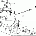 CB550F Передний тормозной суппорт