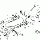 CR250M Swingarm @ rear fender m1-76