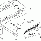 CB750A Swingarm @ chain case