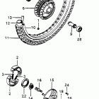MT125 Переднее колесо