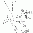 XL70 Rear brake rod @ side stand