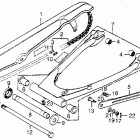 CB550F Swingarm @ chain case