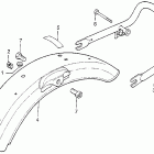 CB200T Заднее крыло