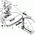 CB550F Топливный бак