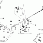 CB360T Brake pedal @ kick starter arm