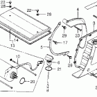 CB750A Starting motor @ left side cover