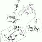 CR250M Steering stem @ front fender