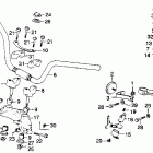 CB360T Руль и панель переднего номера