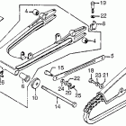 CB750K Swingarm @ drive chain