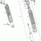 CB500T Задний амортизатор