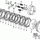 CB550F Сцепление