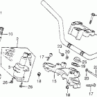 CB750A Руль и панель переднего номера