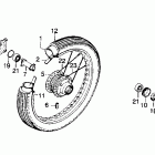 CB360T Front wheel @ disc
