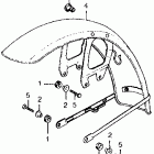 CB750F Переднее крыло