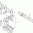 CB750A Camshaft @ camshaft holder