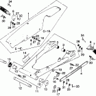 CB500T Swingarm @ chain case