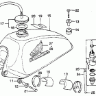 MR250 Топливный бак