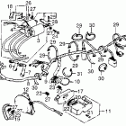 CB550F Wire harness @ ignition coil @ horn
