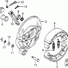 CB750A Задний тормоз