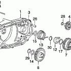 MT250 Right crankcase cover  @ kick starter