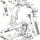 CB550K Swingarm @ rear shock absorber