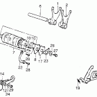 XL250 Gearshift @ drum