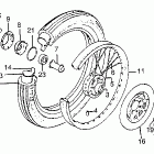 CB750K Front wheel @ disc