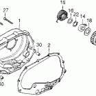 XL250 Right crankcase cover  @ kick starter