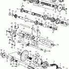 CB550K Transmission @ kick starterspindle